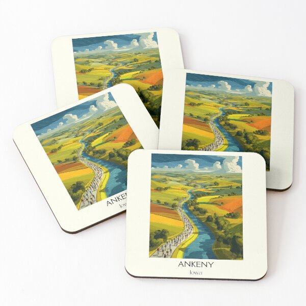 Item preview, Ankeny Iowa River Valley | Rolling Farmland Poster designed and sold by TuncGK.
