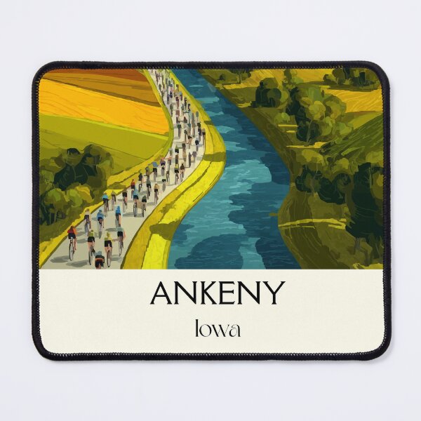 Item preview, Ankeny Iowa River Valley | Rolling Farmland Poster designed and sold by TuncGK.