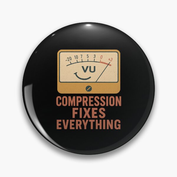 Item preview, Compression Fixes Everything — Vintage VU Meter  designed and sold by peaknerd.