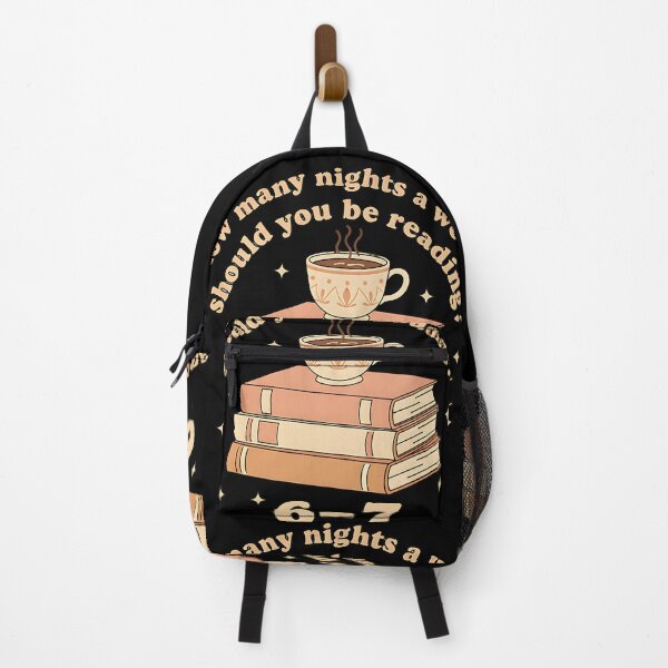 Item preview, How Many Nights a Week Should You Be Reading 6 7 Funny Book Lover Coffee Design designed and sold by ArtDesignTp.