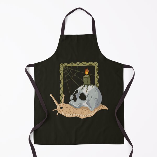 Item preview, Snail with skull, candle and picture frame Halloween designed and sold by InkofNocturna.