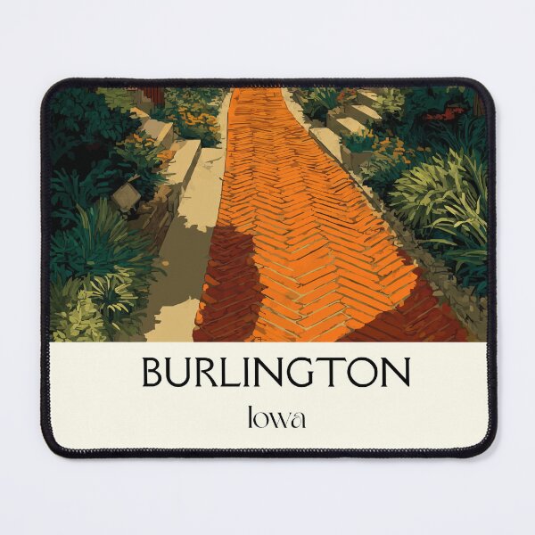 Item preview, Burlington Iowa Winding Brick Street | Historic Path Poster designed and sold by TuncGK.