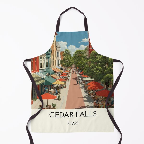 Item preview, Cedar Falls Iowa Downtown | Main Street Poster designed and sold by TuncGK.