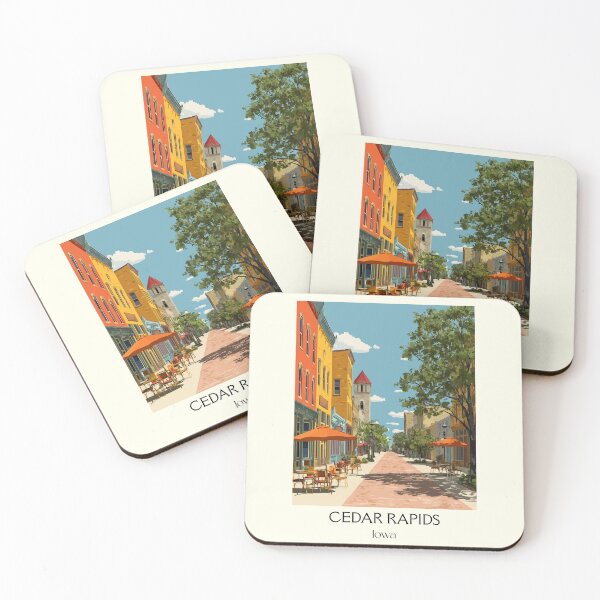 Item preview, Cedar Rapids Iowa Historic District | City Life Poster designed and sold by TuncGK.