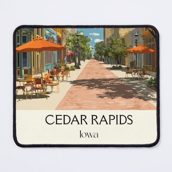Item preview, Cedar Rapids Iowa Historic District | City Life Poster designed and sold by TuncGK.