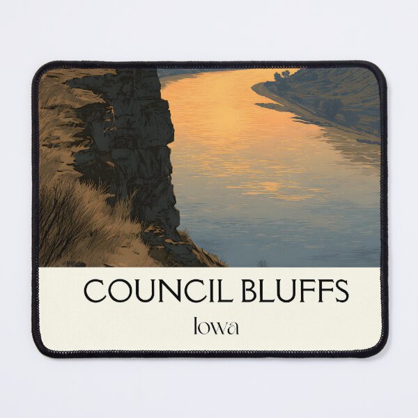 Item preview, Council Bluffs Iowa Loess Hills | Scenic Overlook Poster designed and sold by TuncGK.
