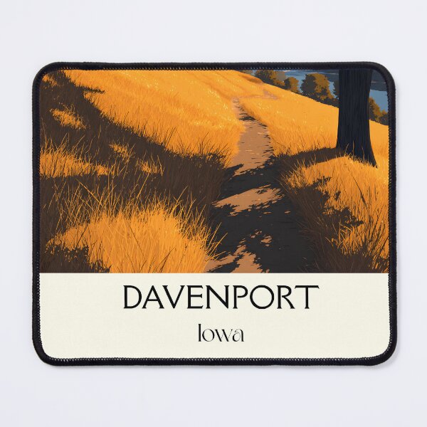 Item preview, Davenport Iowa River Bluff | Autumn City View Poster designed and sold by TuncGK.