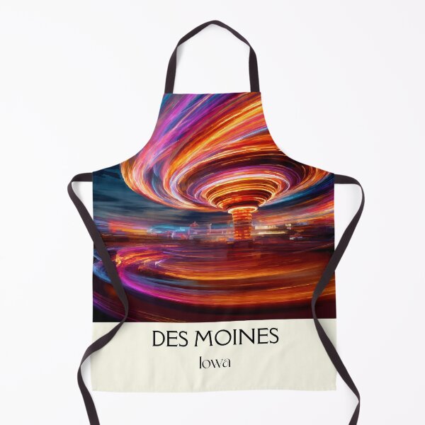 Item preview, Des Moines Iowa Abstract Energy | Capital City Lights Poster designed and sold by TuncGK.
