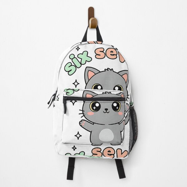 Item preview, 67 Six Seven Cat Funny Kids Gaming Brainrot Meme Cute Kawaii Design designed and sold by ArtDesignTp.