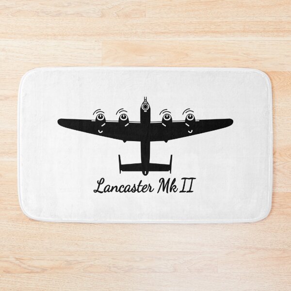 Item preview, Lancaster II British WW2 Bomber Plane Fly Over Silhouette designed and sold by MilitaryMart.