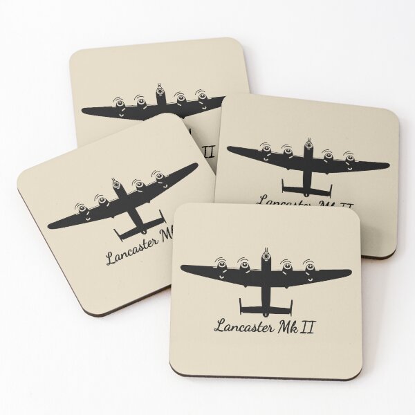 Item preview, Lancaster II British WW2 Bomber Plane Fly Over Silhouette designed and sold by MilitaryMart.
