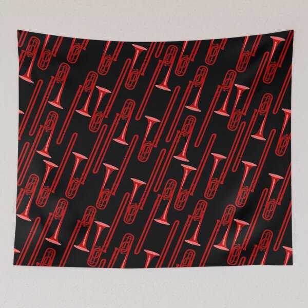 Item preview, red trombone designed and sold by kobyakov.