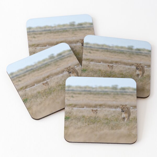 Item preview, Spotted Returning — Lioness Hurries Back to Hidden Cubs (Etosha, Namibia) designed and sold by DavideAntoniani.