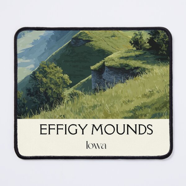 Item preview, Effigy Mounds Iowa Historic Site | River Valley Poster designed and sold by TuncGK.