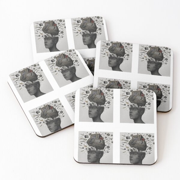 Item preview, Overloaded Mind, Abstract Commentary on Modern Negativity and Media Noise designed and sold by TigerGrey.