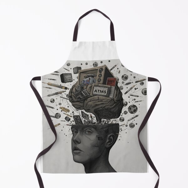 Item preview, Overloaded Mind, Abstract Commentary on Modern Negativity and Media Noise designed and sold by TigerGrey.