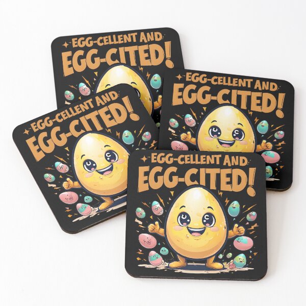 Item preview, Egg-Cellent and Egg-Cited Funny Egg Pun T-Shirt | Cute Positive Humor Tee for All Seasons & Gifts designed and sold by GiftLore Studio.