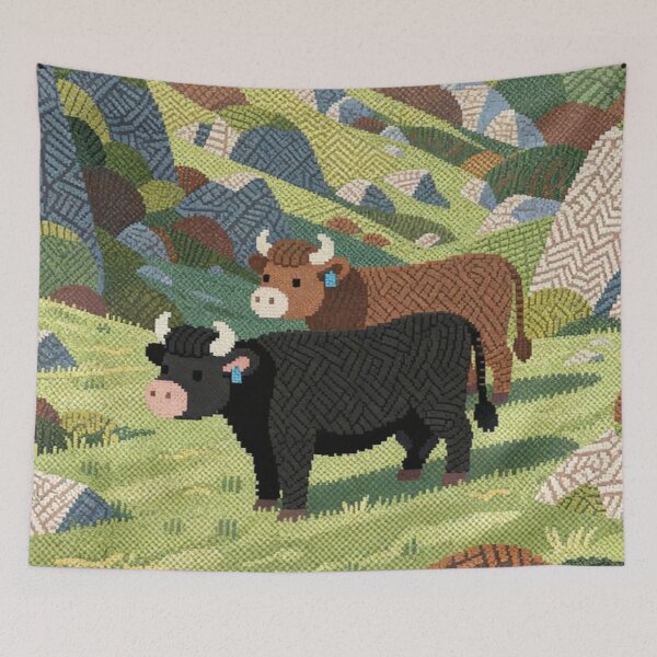 Item preview, Dartmoor cattle(photography + AI) designed and sold by artsmeow.