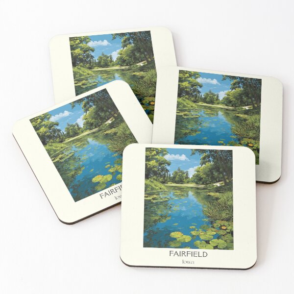 Item preview, Fairfield Iowa Lily Pond | Serene Nature Poster designed and sold by TuncGK.