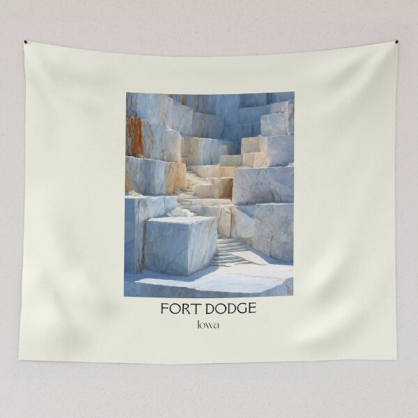 Item preview, Fort Dodge Iowa Gypsum Quarry | Abstract Blocks Poster designed and sold by TuncGK.