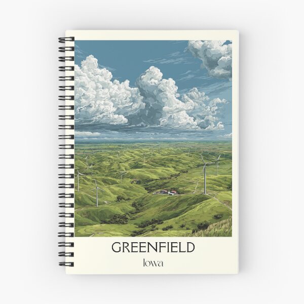 Item preview, Greenfield Iowa Rolling Hills | Green Pasture Poster designed and sold by TuncGK.