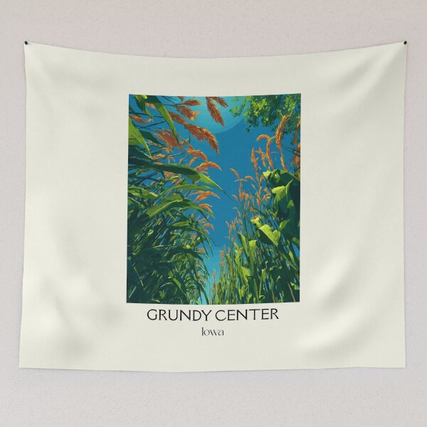 Item preview, Grundy Center Iowa Prairie Grass | Abstract Nature Poster designed and sold by TuncGK.