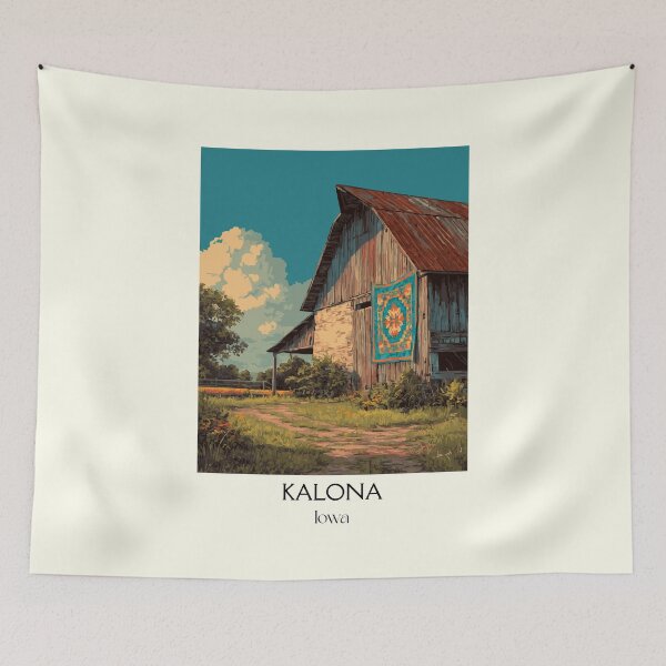 Item preview, Kalona Iowa Amish Country | Quilt Barn Poster designed and sold by TuncGK.