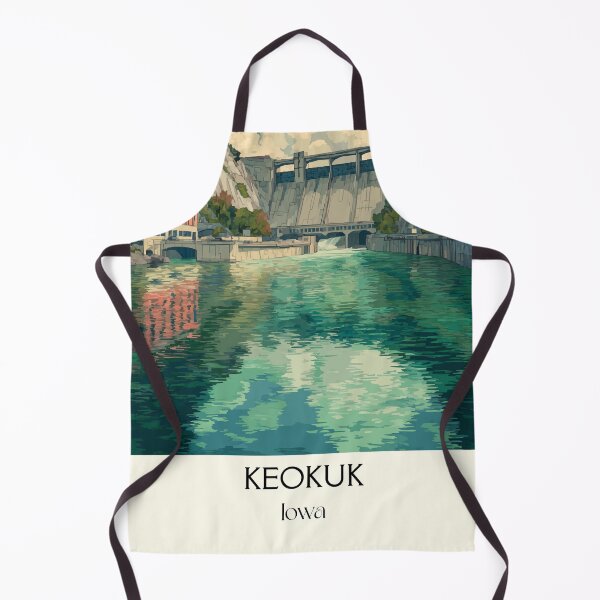 Item preview, Keokuk Iowa River Dam | Hydroelectric Power Poster designed and sold by TuncGK.