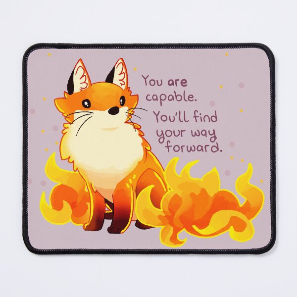 Item preview, "You are Capable" Encouraging Fire Fox designed and sold by thelatestkate.