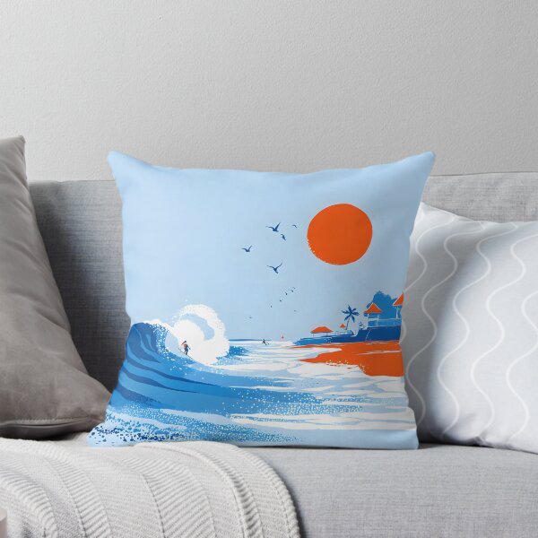 Item preview, Bali Surf Sunset — Retro Island Wave Art designed and sold by tokyojeff.