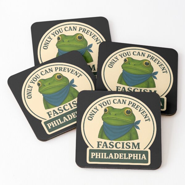 Item preview, Anti-Fascist Frog Art No Kings Resist: Philadelphia designed and sold by PinUpPizzazz.