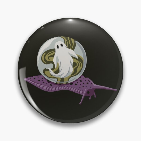 Item preview, Snail with crystal ball and ghost Halloween designed and sold by InkofNocturna.