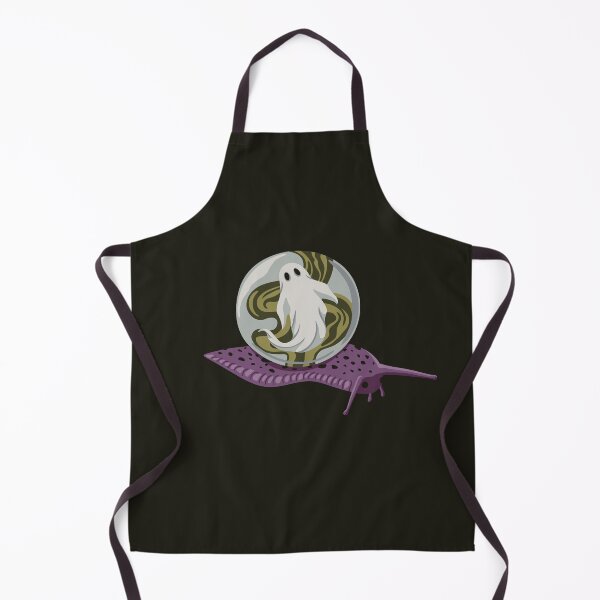 Item preview, Snail with crystal ball and ghost Halloween designed and sold by InkofNocturna.