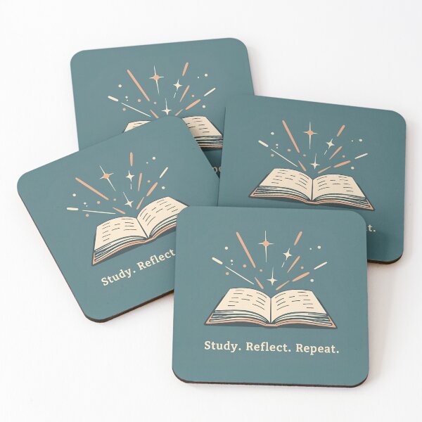 Item preview, Study. Reflect. Repeat. – Student Productivity Aesthetic Design designed and sold by Tinks And Things.