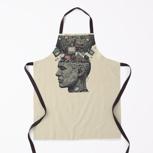 Item preview, Overloaded Mind – Abstract Commentary on Modern Negativity and Media Noise designed and sold by TigerGrey.