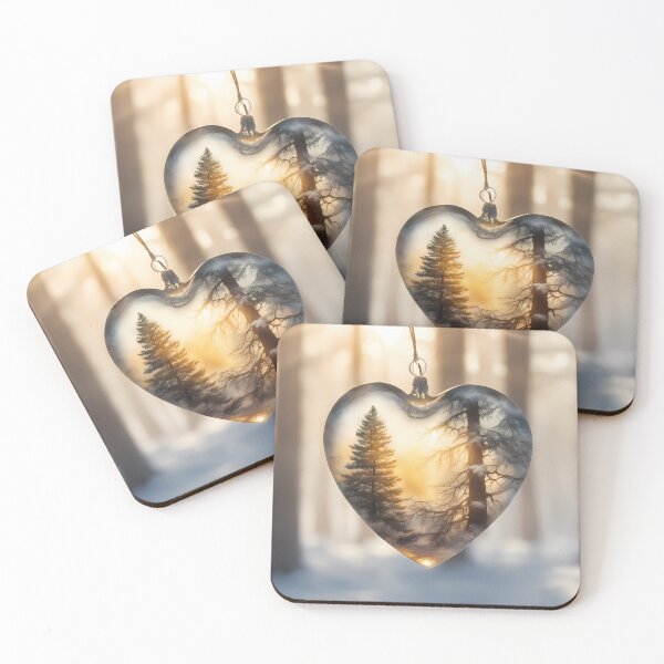 Item preview, Heart of Glass in Winter Forest designed and sold by CalmnessbyChoice.
