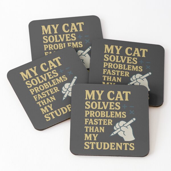 Item preview, My Cat Solves Problems Faster Than My Students – Funny Teacher Cat Lover Shirt” designed and sold by AdelStore.