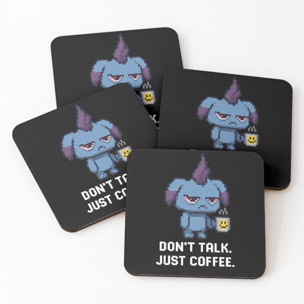 Item preview, Depresso Coffee – Funny Palworld Pixel Art “Don’t Talk. Just Coffee.” designed and sold by Beezy-Kneez.