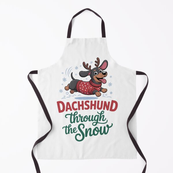 Item preview, Funny Dachshund Through The Snow Christmas | Cute Wiener Dog Holiday Design designed and sold by JessArty ⭐⭐⭐⭐⭐.