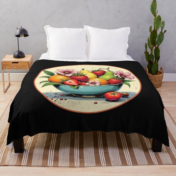 Item preview, A BOWL OF FRUIT AND FLOWERS designed and sold by aledfychan.
