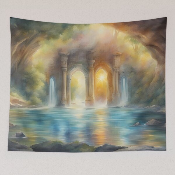 Item preview, Magical Portal in Cave River designed and sold by CalmnessbyChoice.
