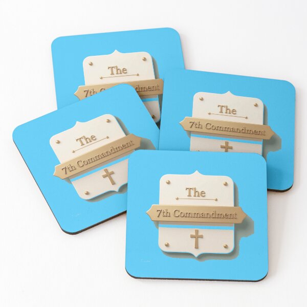 Item preview,  The 7th Commandment – 3D Holy Label,  designed and sold by PaintMeWorld.