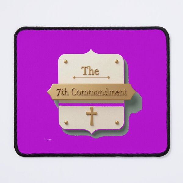 Item preview, The 7th Commandment – 3D Holy Label, designed and sold by PaintMeWorld.
