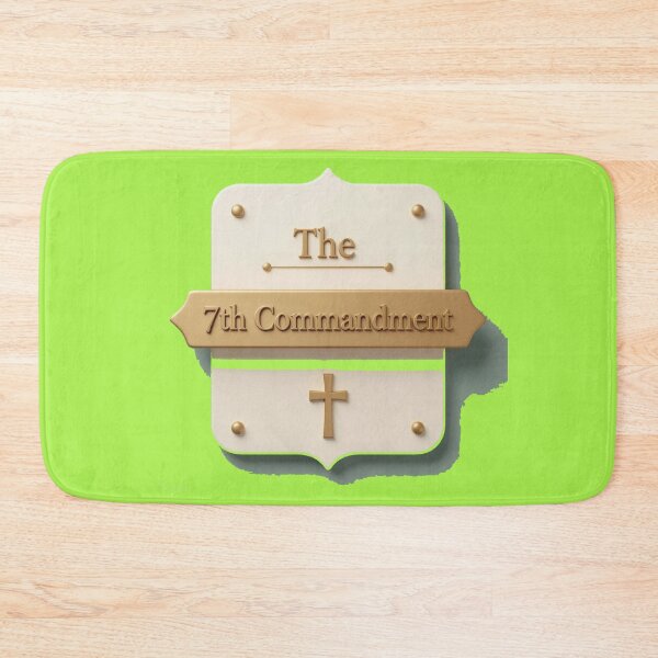 Item preview,  The 7th Commandment – 3D Holy Label,  designed and sold by PaintMeWorld.