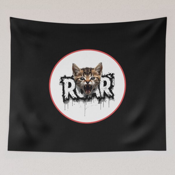 Item preview, angry kitty cat got roar designed and sold by aledfychan.