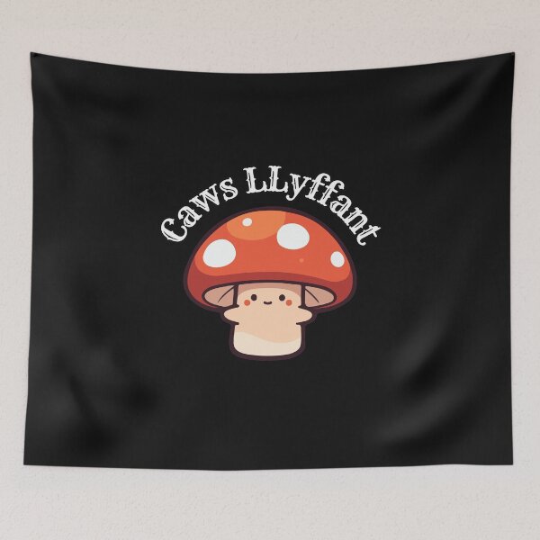 Item preview, toadstool in welsh language designed and sold by aledfychan.