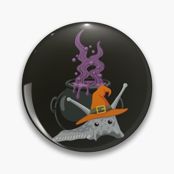 Item preview, Snail with magic potion in witch's cauldron Halloween designed and sold by InkofNocturna.