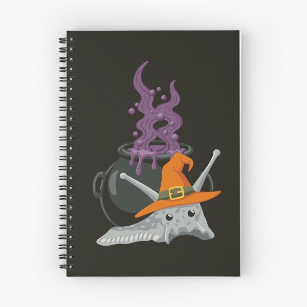 Item preview, Snail with magic potion in witch's cauldron Halloween designed and sold by InkofNocturna.
