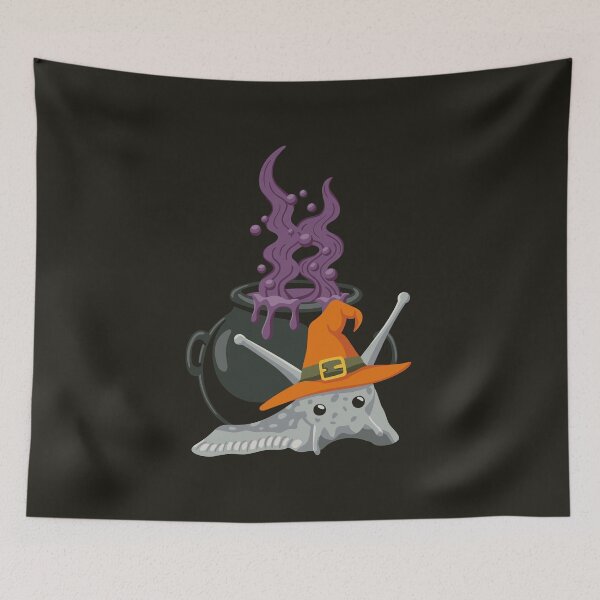 Item preview, Snail with magic potion in witch's cauldron Halloween designed and sold by InkofNocturna.