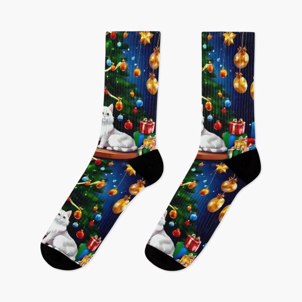 Item preview, Cat Christmas Trees – Happy Claws.  designed and sold by Zofia Sosnecka.